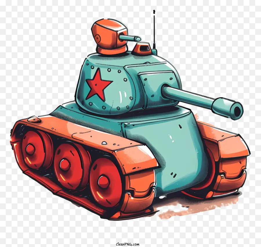 Cartoon Tanque，Tanque PNG