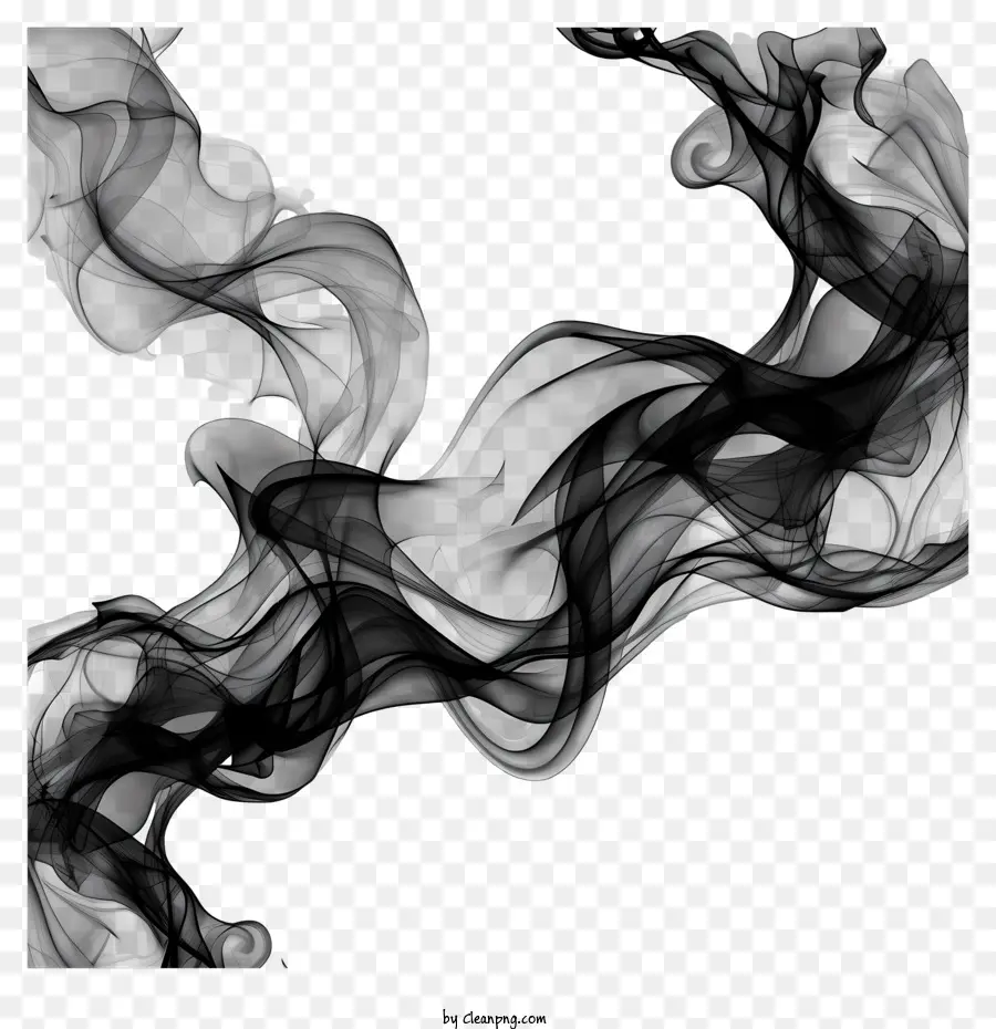 Fumaça Preta，Pintura Abstrata PNG