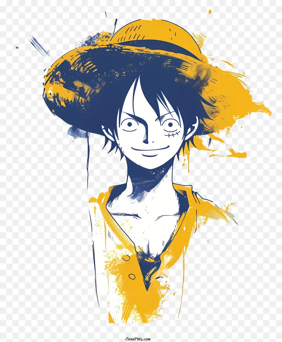 Luffy De One Piece，Pintura PNG