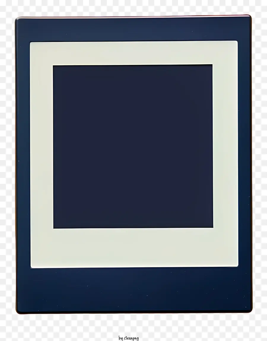 Polaroid Quadro，Fundo Azul PNG