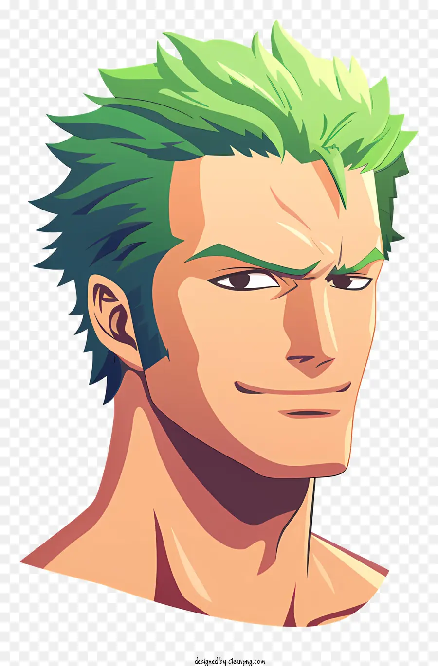 Uma Peça Roronoa Zoro，Penteado único PNG