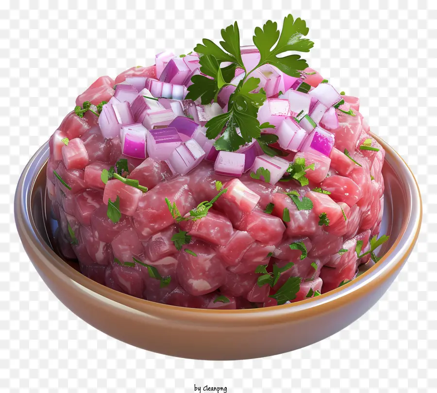 Steak Tartare，Carne Crua PNG