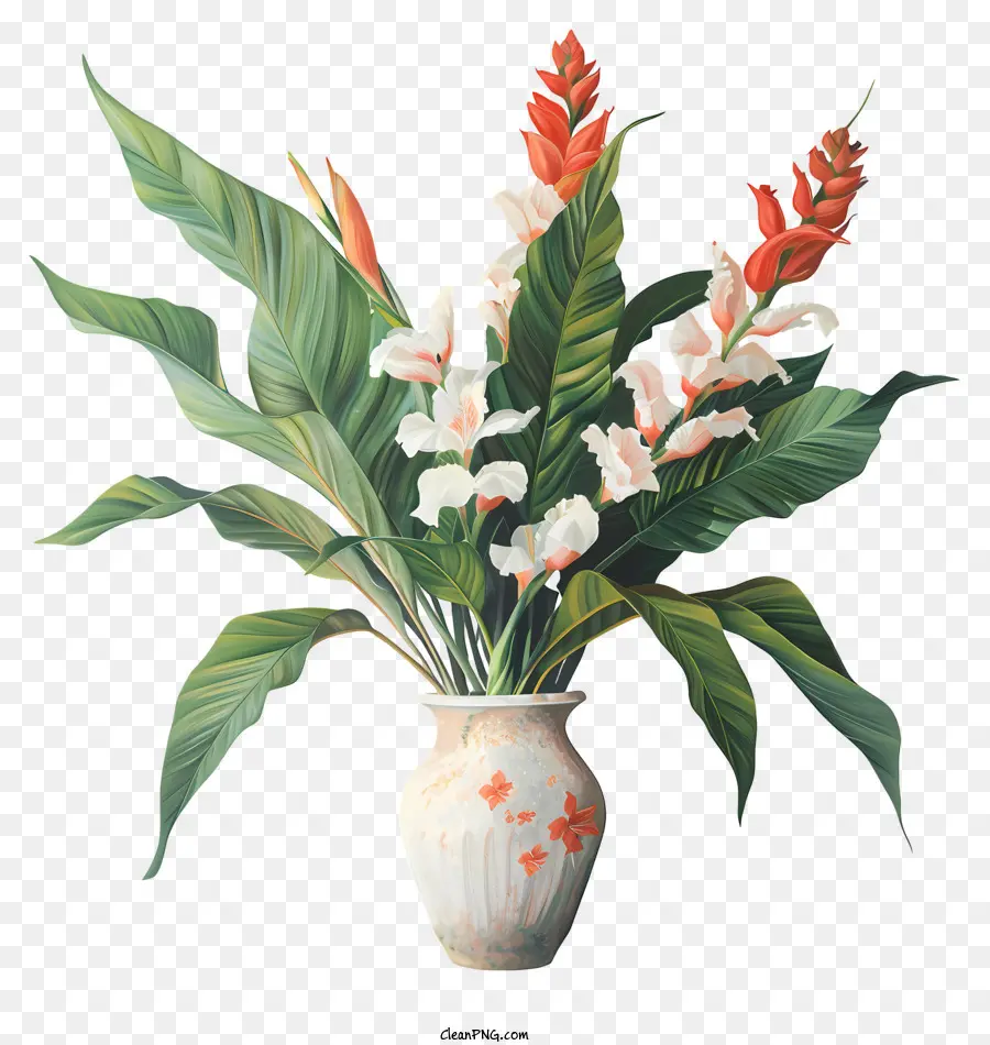 Flor De Canna Indica，Flores Tropicais PNG