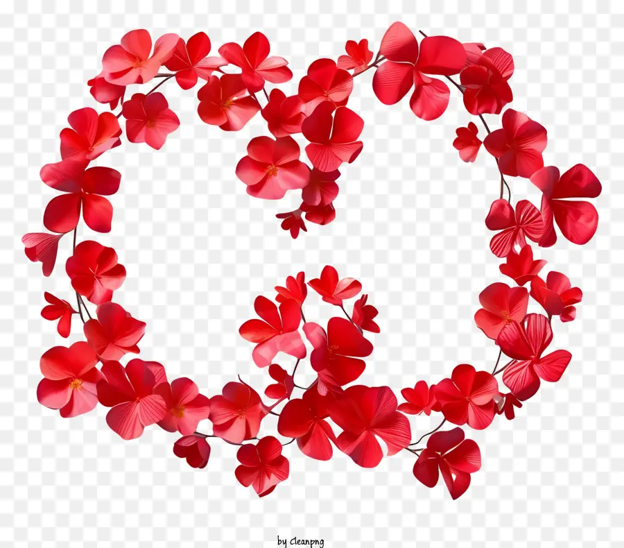 Símbolo Do Infinito，Coroa De Flores Vermelha PNG