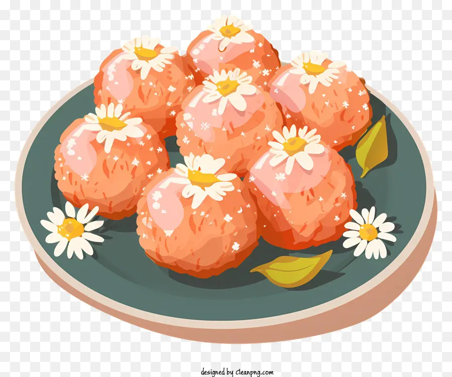 Laddu，Doces Rosa PNG