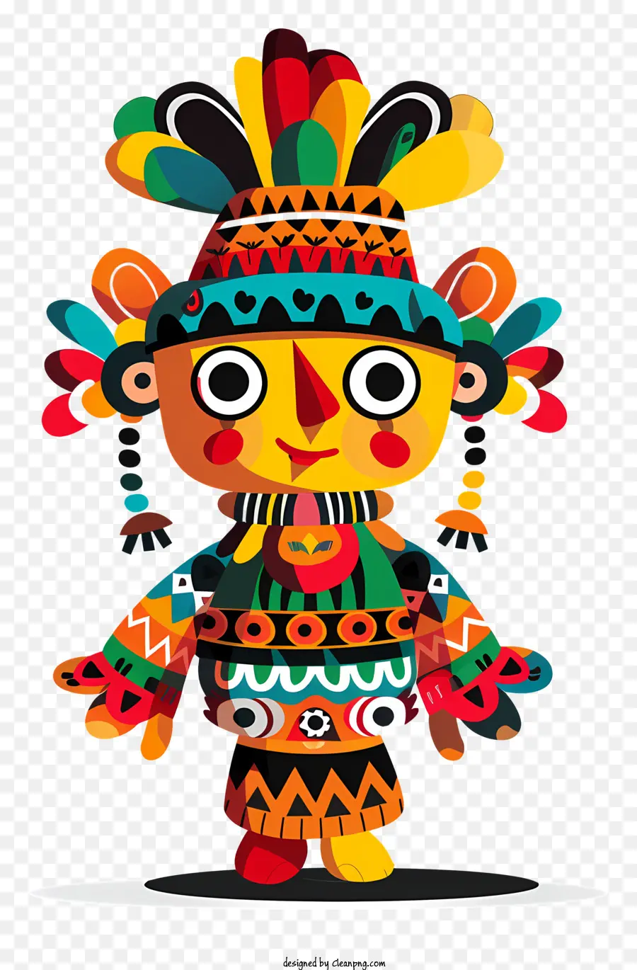 Ilustração Dos Desenhos Animados，Estilo Tribal PNG