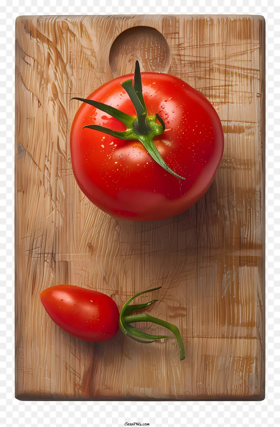 Tomate Cereja，Placa De Corte De Madeira PNG