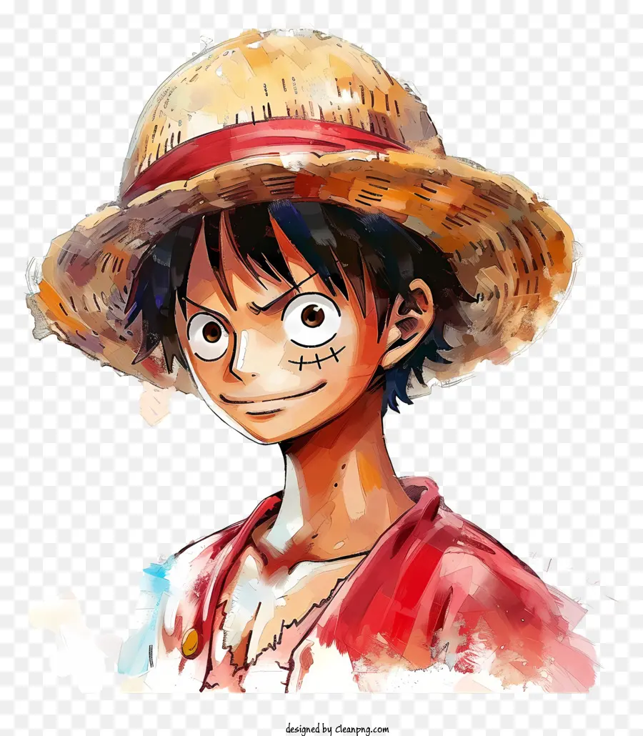 Luffy De One Piece，Ilustração De Personagem PNG