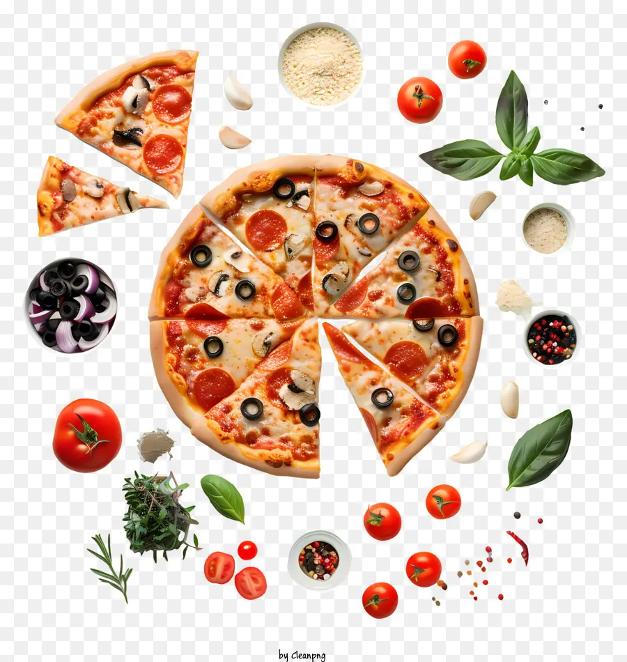 Pizza，Coberturas PNG