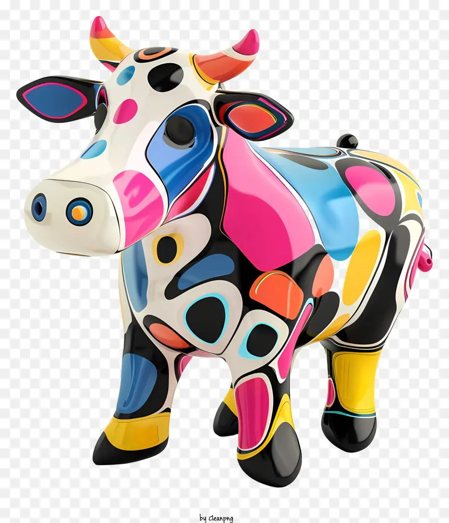 Brinquedo De Vaca，Vaca Colorida PNG