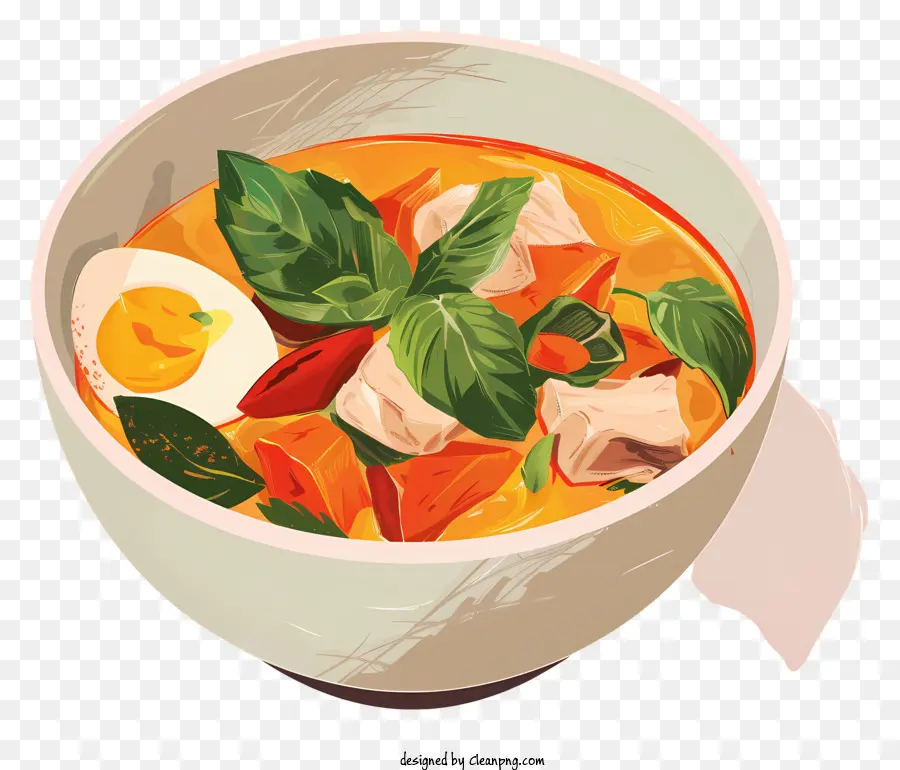 Ensopado De Ovo Tailandês，A Sopa De Galinha PNG