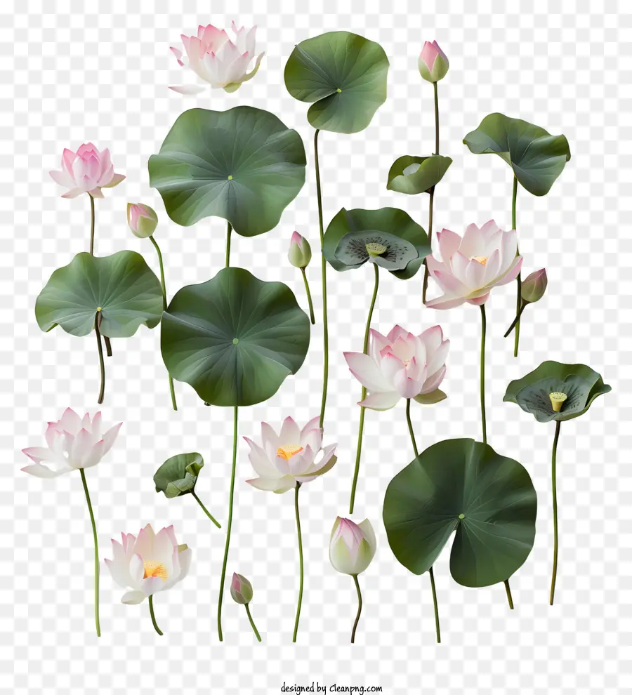 Flores De Lótus，Flores De Lótus Rosa PNG