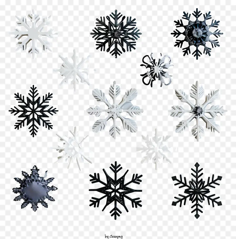 Floco De Neve，Snowflakes PNG
