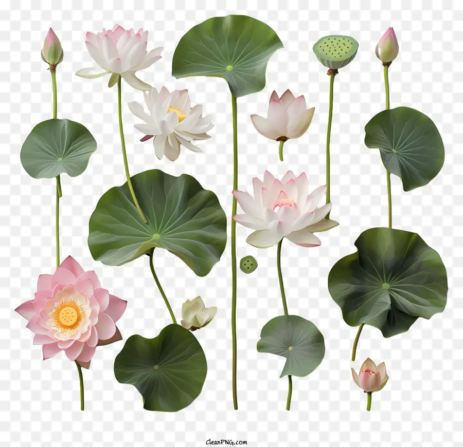 Flores De Lótus，Flor De Lótus PNG