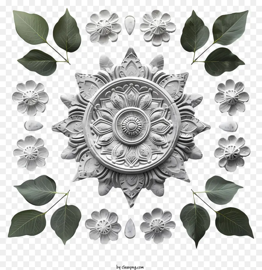 Mandala，Design Floral PNG