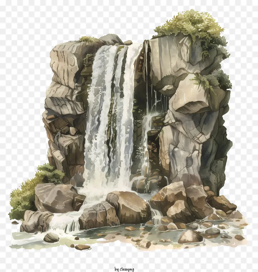 Cachoeira，Pintura Em Cascata PNG