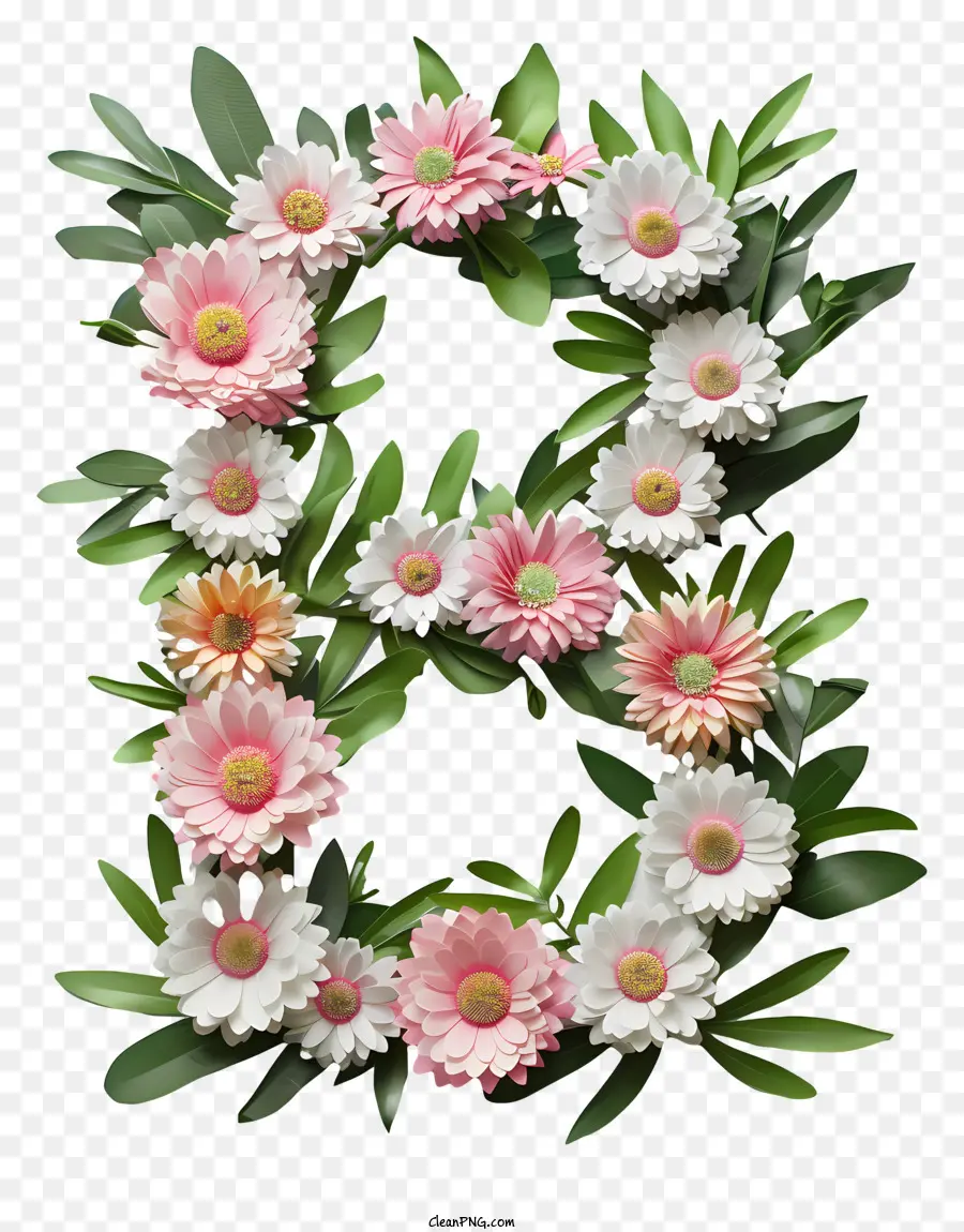 Letra Floral B，Flores PNG