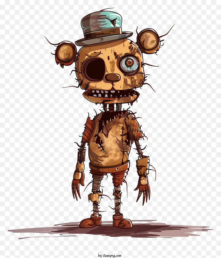 Secou Freddy，Desenho Animado Do Urso PNG