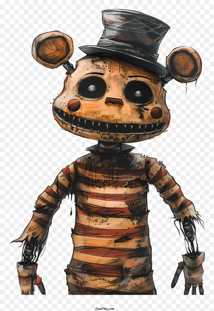 Secou Freddy，Personagem De Desenho Animado PNG