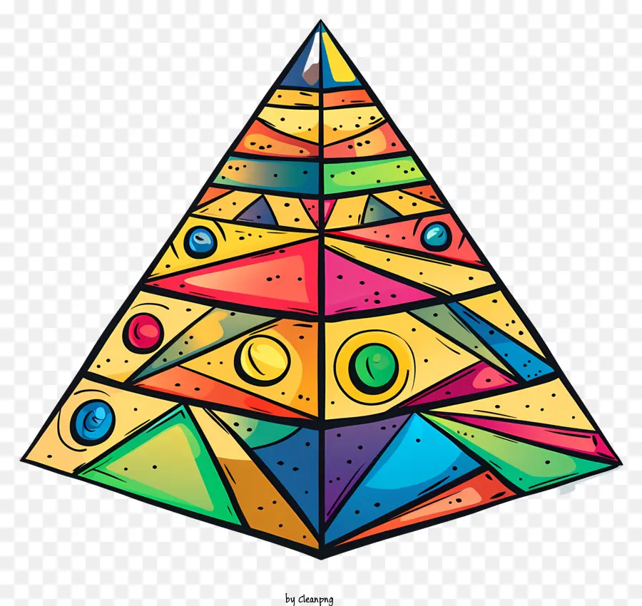 Triângulo Fofo，Pirâmide Geométrica PNG