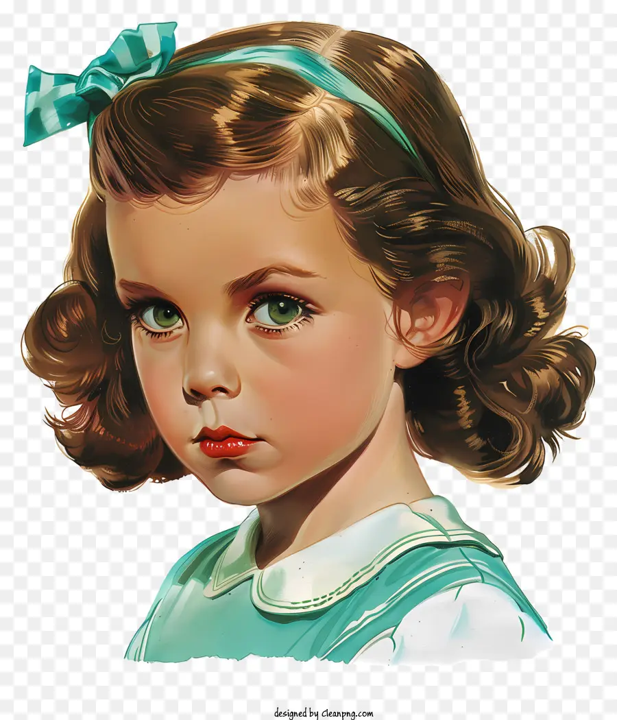 Moda Retro Girl，Young Girl PNG