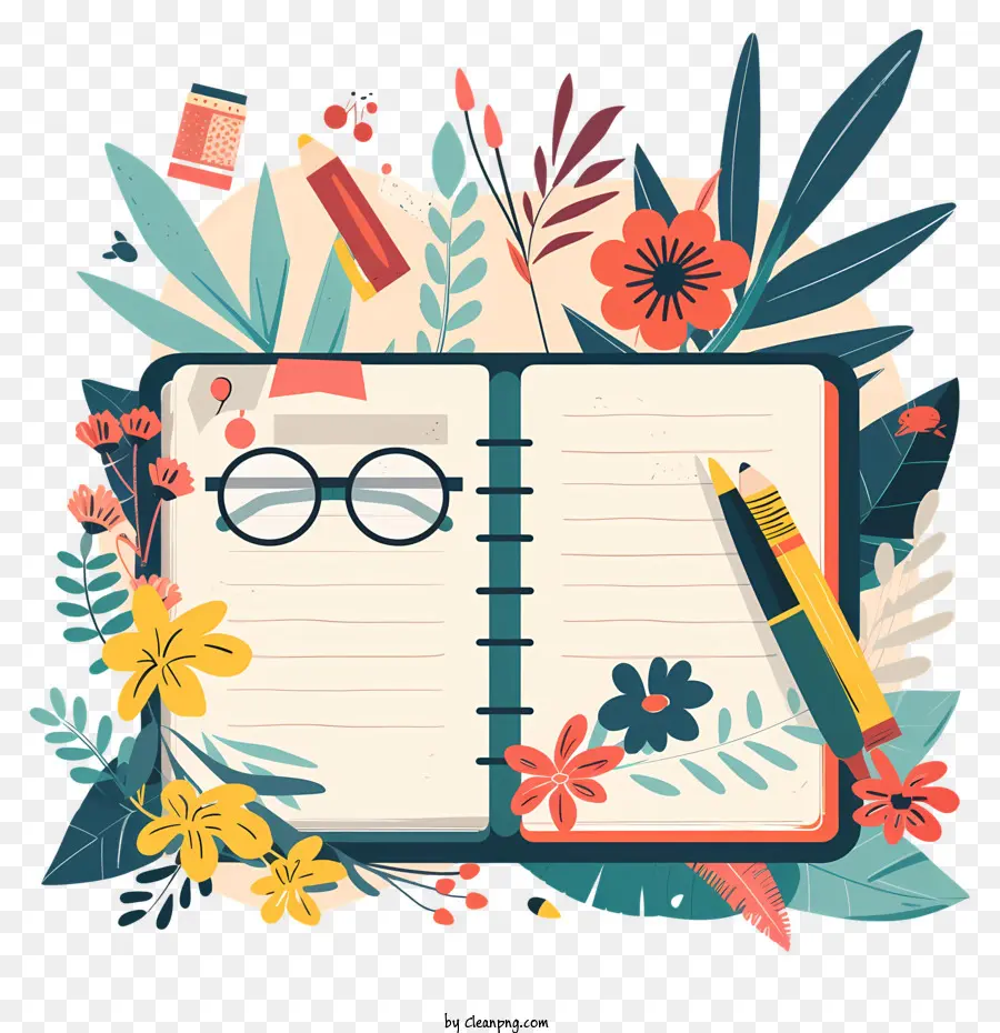 Cartoon Notebook，Notebook PNG