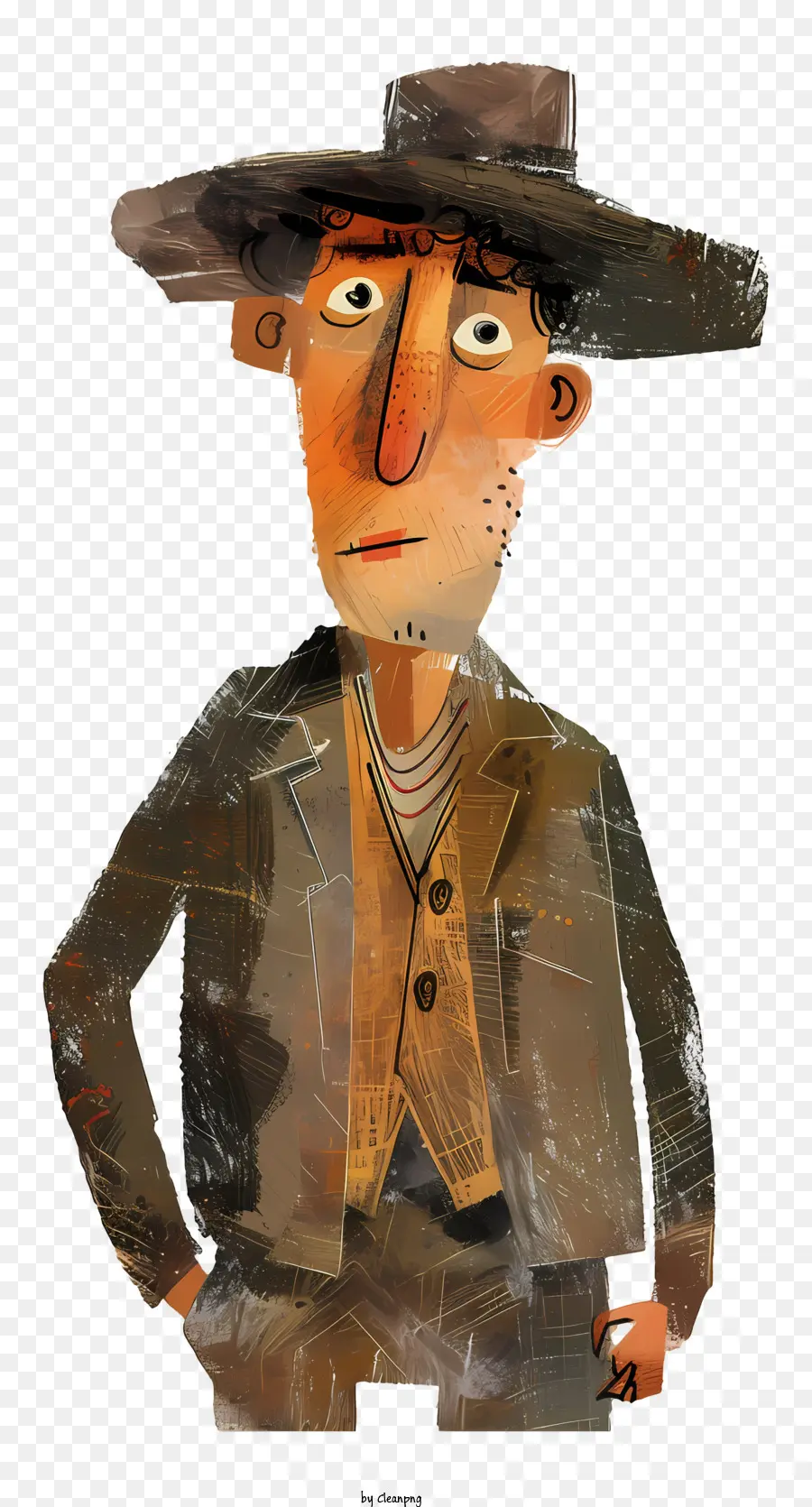 Homem Caprichoso De Desenho Animado，Cowboy PNG