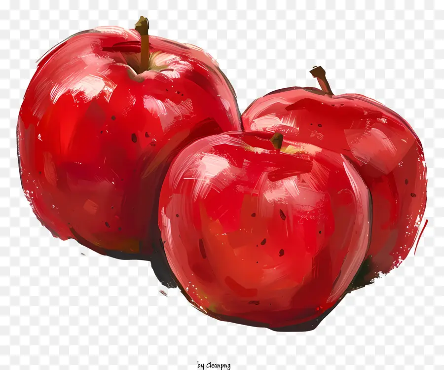 Maçã Vermelha，Fruta Madura PNG