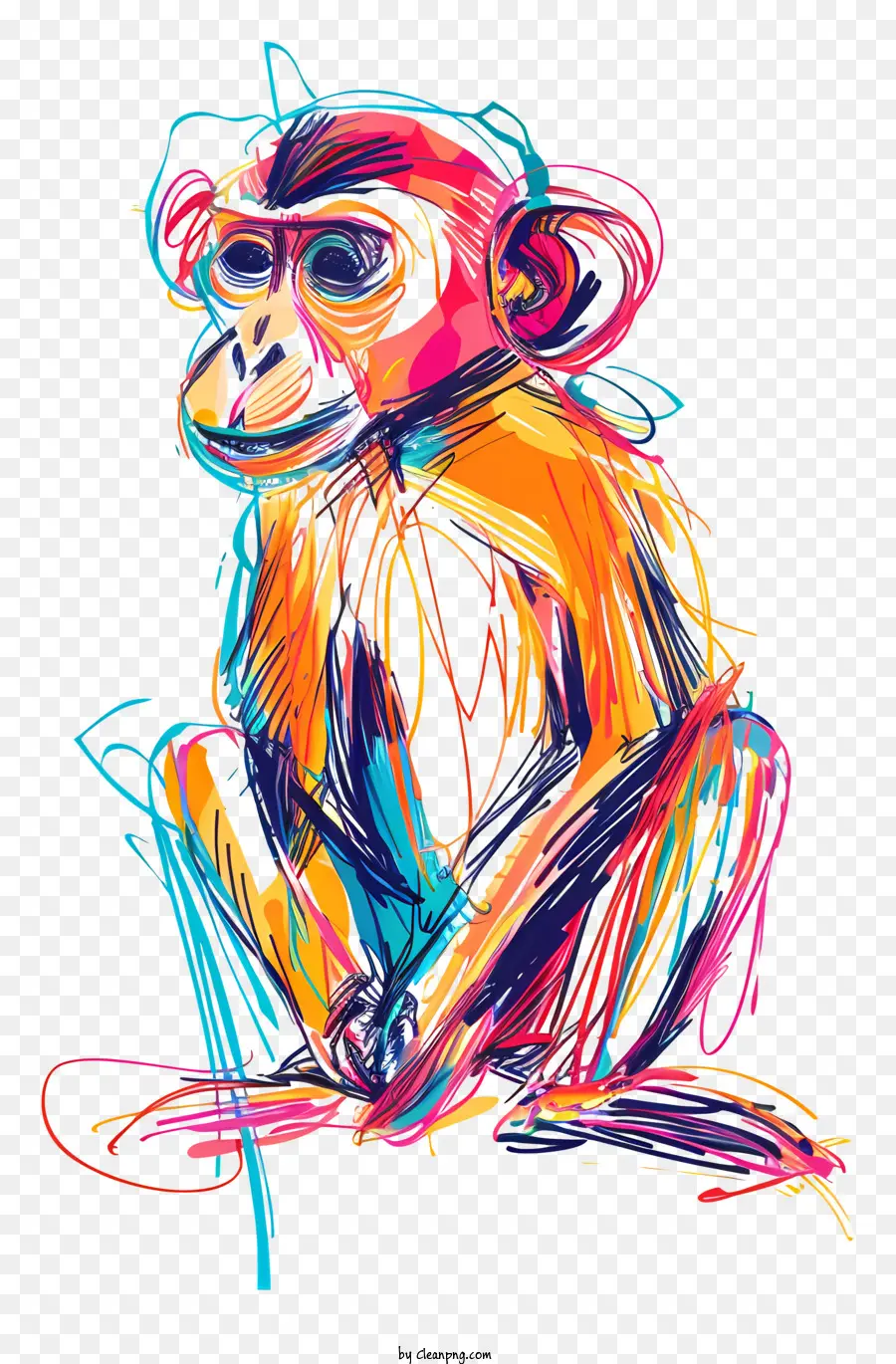 Macaco，Desenho PNG