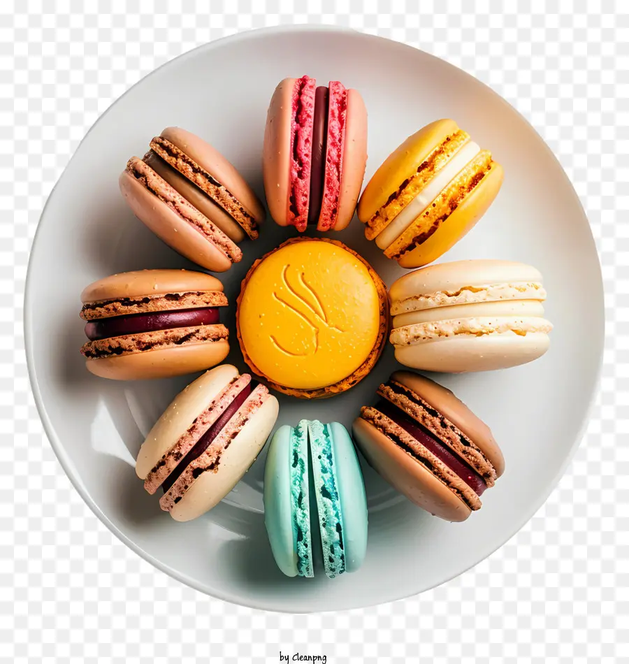 Macarons，Sobremesa PNG