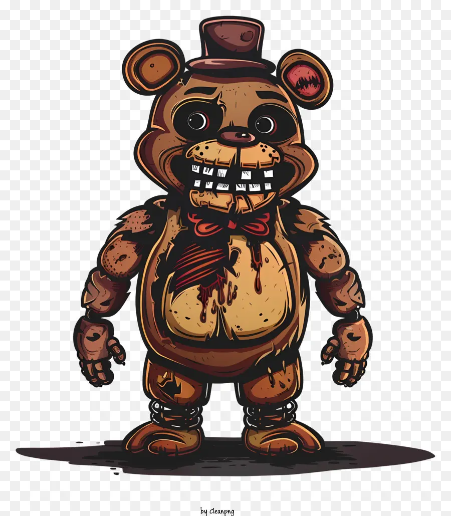 Secou Freddy，Desenho Animado Do Urso PNG