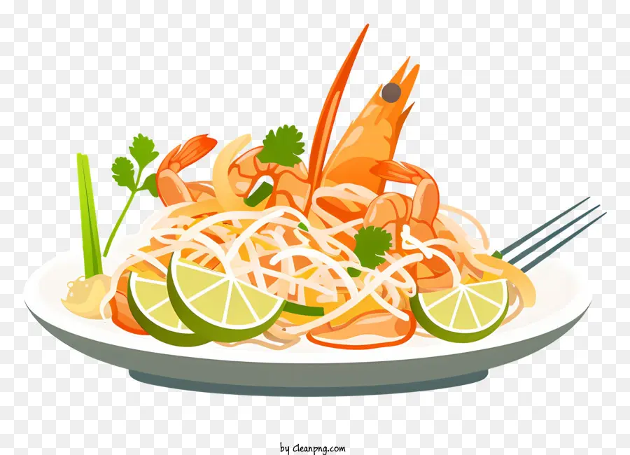 Pad Thai，Macarrões PNG