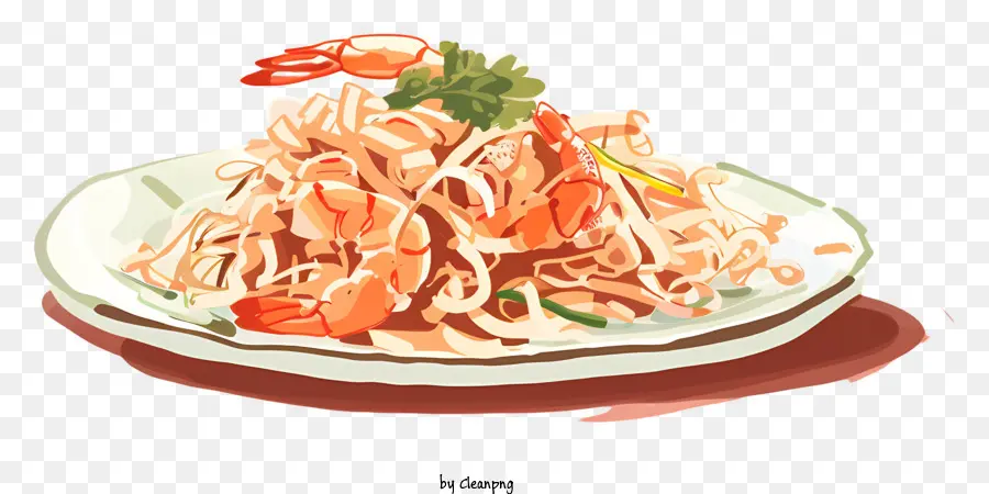 Pad Thai，Fried Noodles PNG