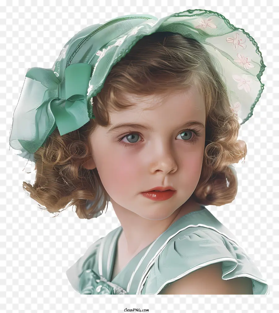 Moda Retro Girl，Little Girl PNG