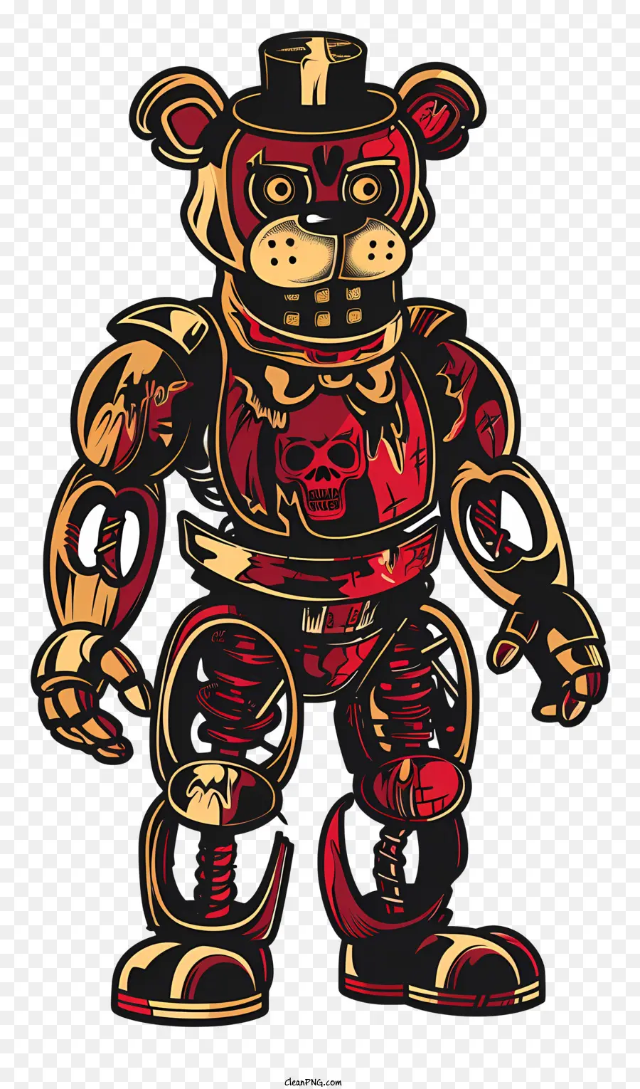Freddy Fazbear，Robô PNG