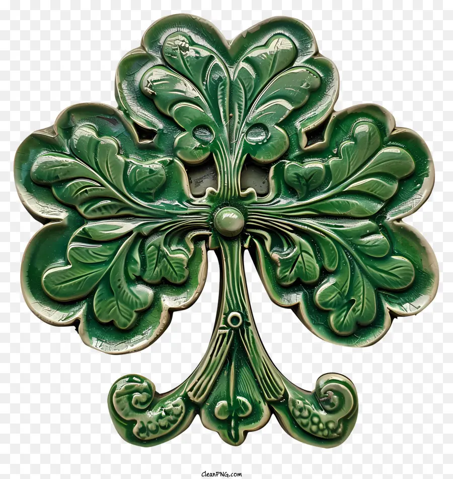 St Patricks Day Shamrock，Azulejo De Cerâmica Verde PNG