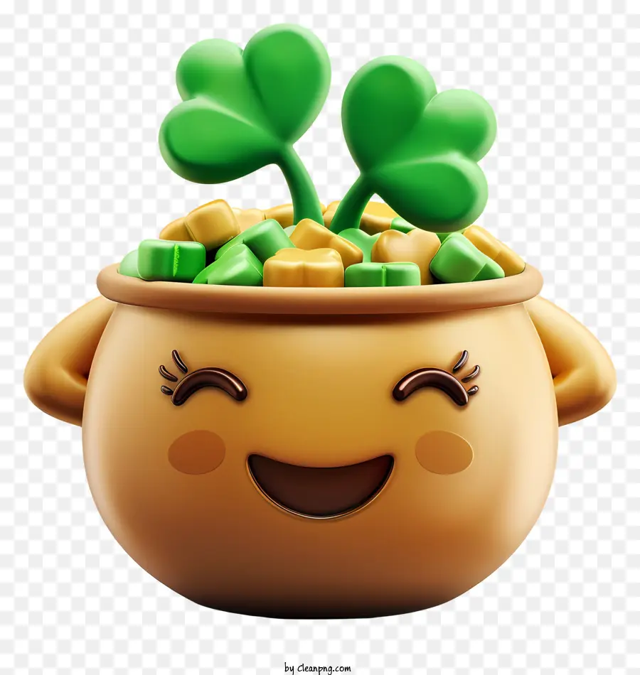 Feliz Dia De S Patrício Dia，Pot Of Gold PNG