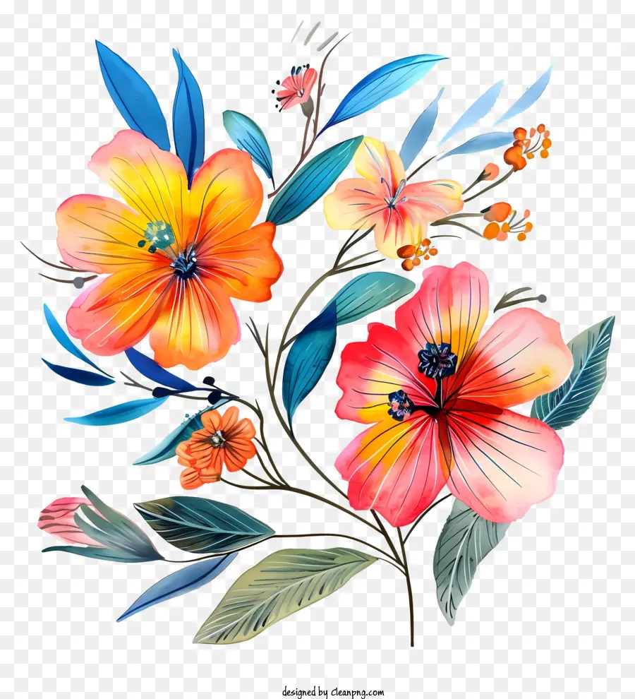 Arte Das Flores Do Dia Das Mulheres，Buquê Floral PNG