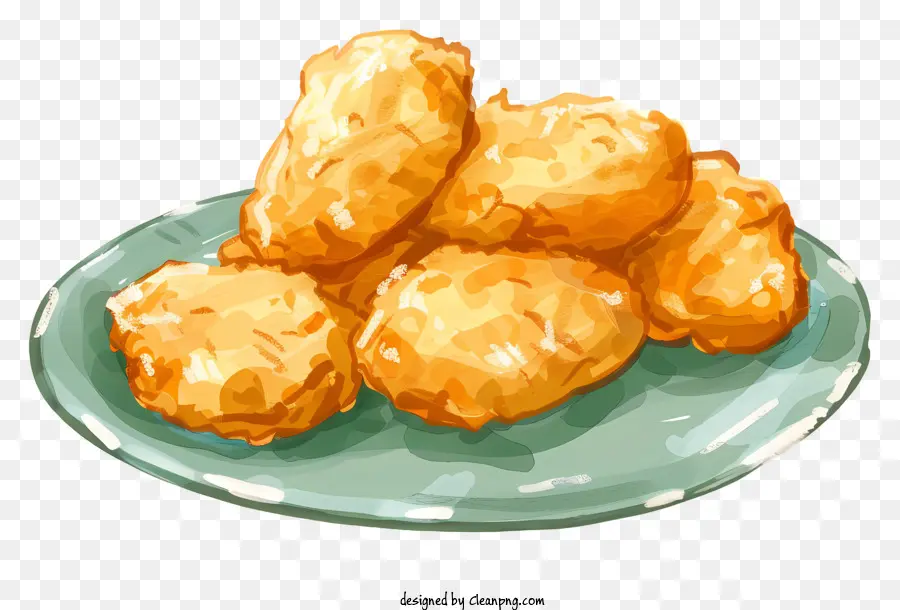 Nuggets De Frango，Pepitas Fritas PNG