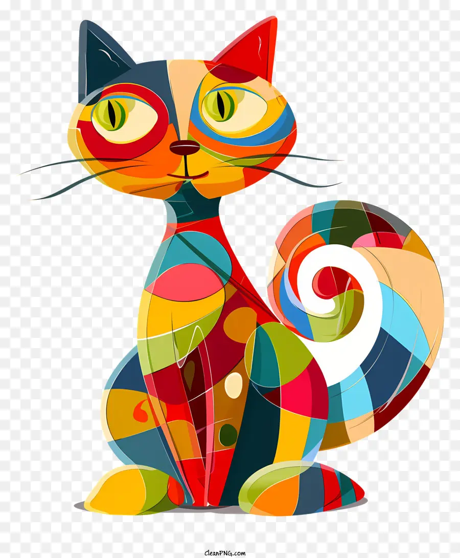 O Brinquedo Do Gato，Colorido Gato PNG