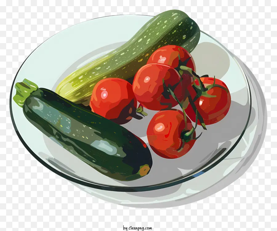 Abobrinha，Tomate PNG