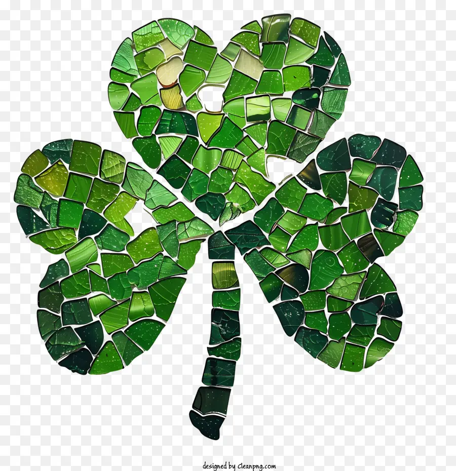 St Patricks Day Shamrock，Arte Em Mosaico PNG