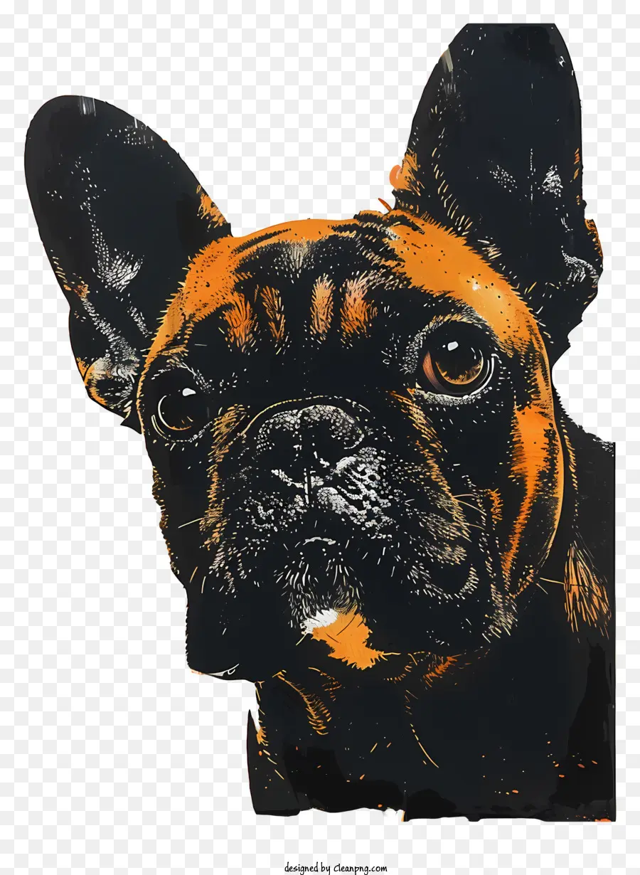 Bulldog Francês，Tigrado PNG