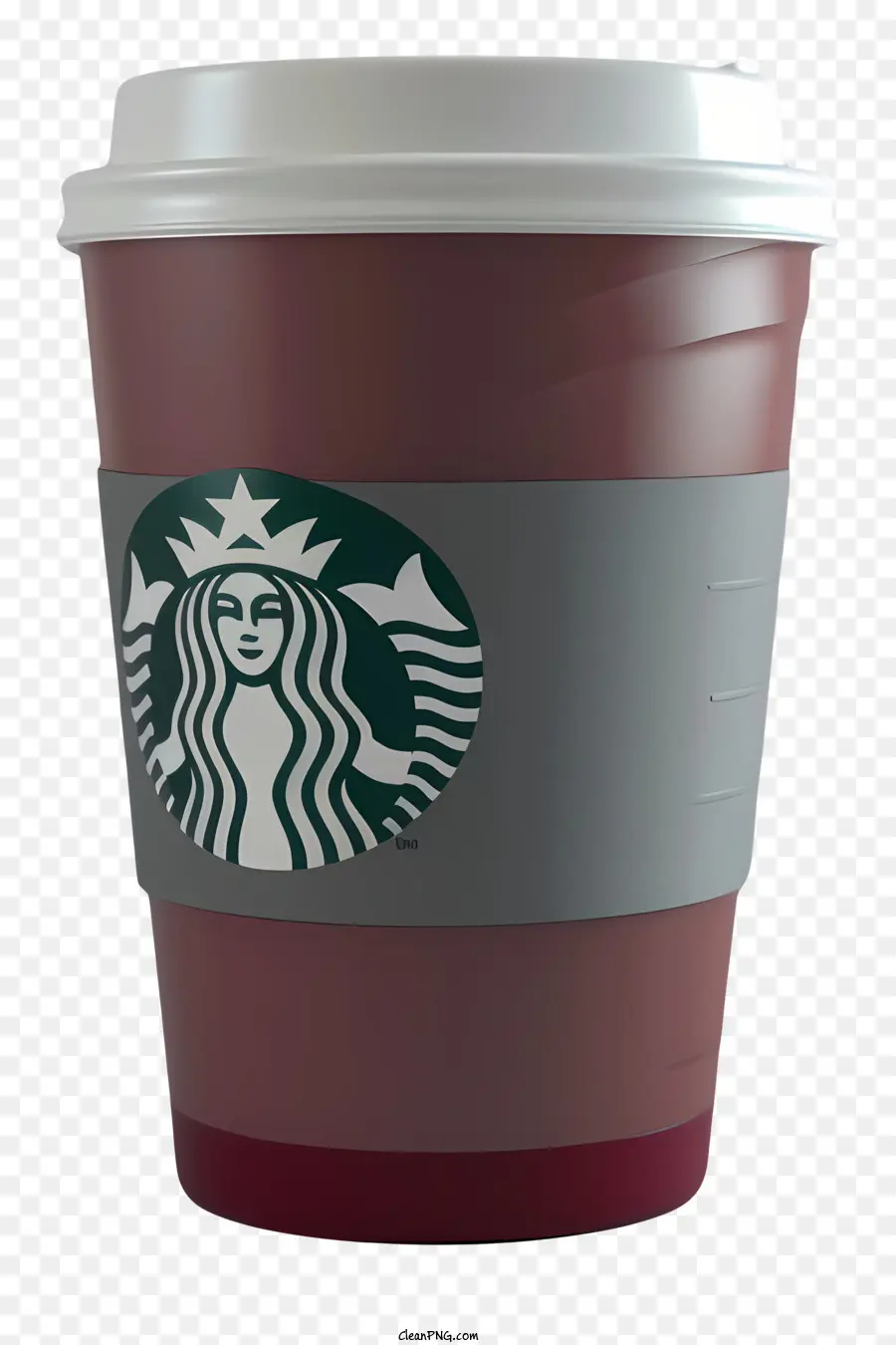 Copo De Café Da Starbucks，Brown Copa PNG