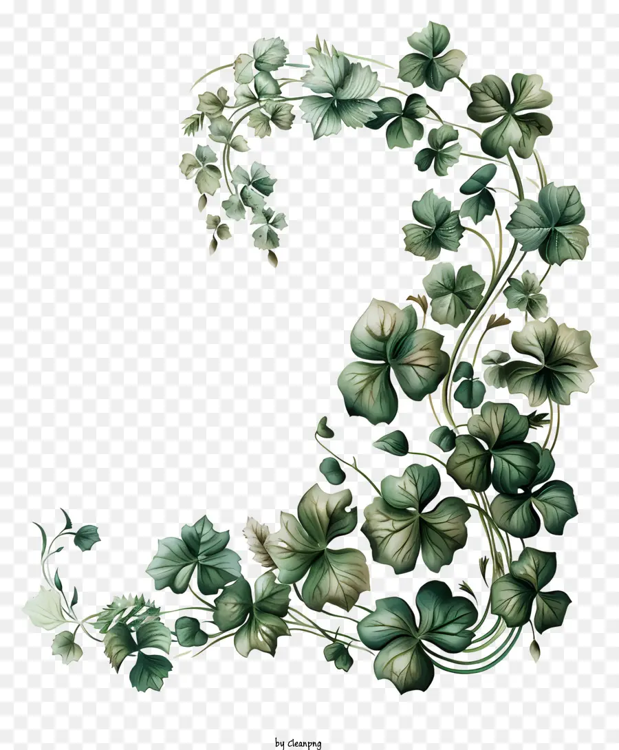 St Patricks Day Shamrock，Arranjo Floral PNG