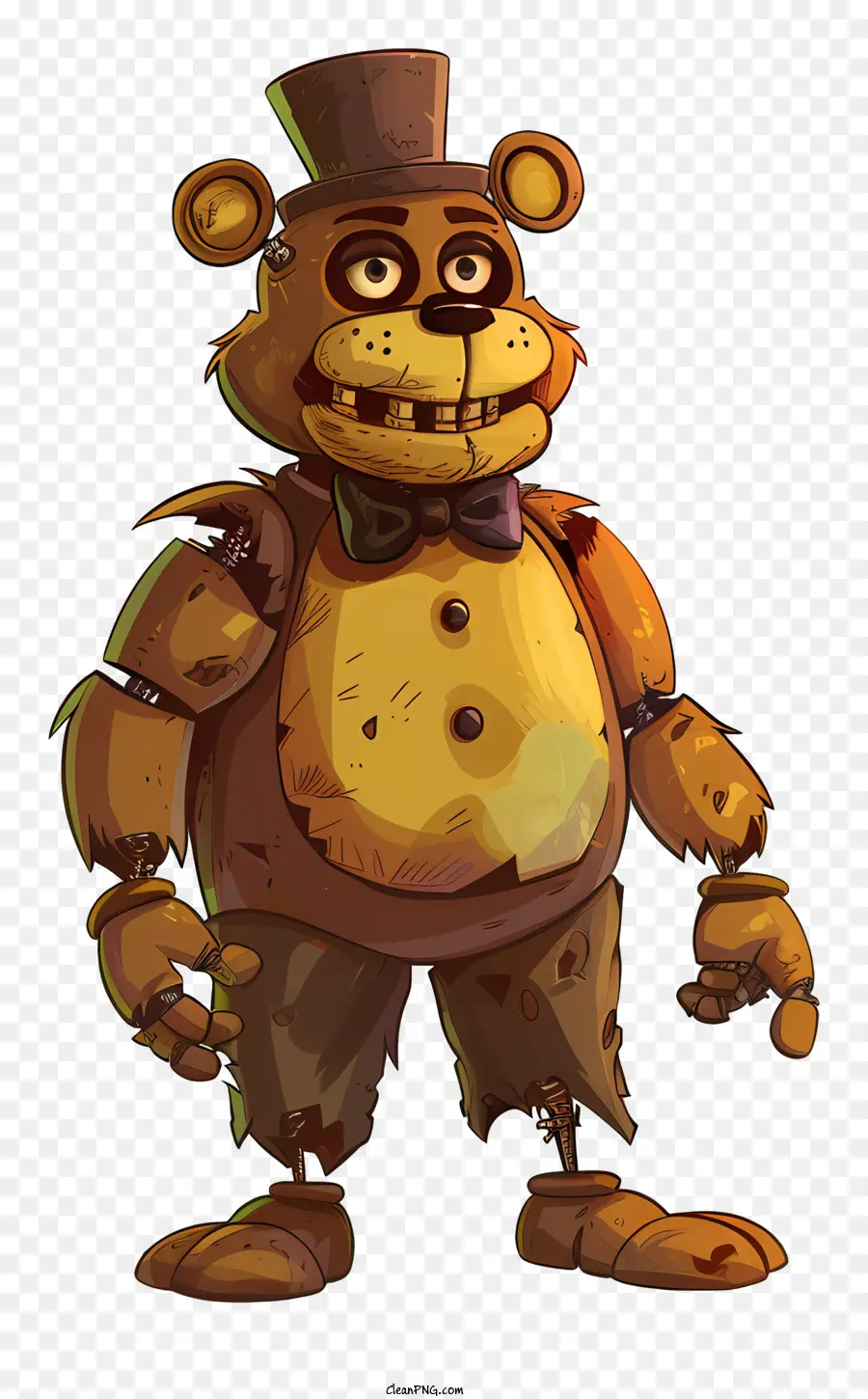 Freddy Fazbear，Desenho Animado Do Urso PNG