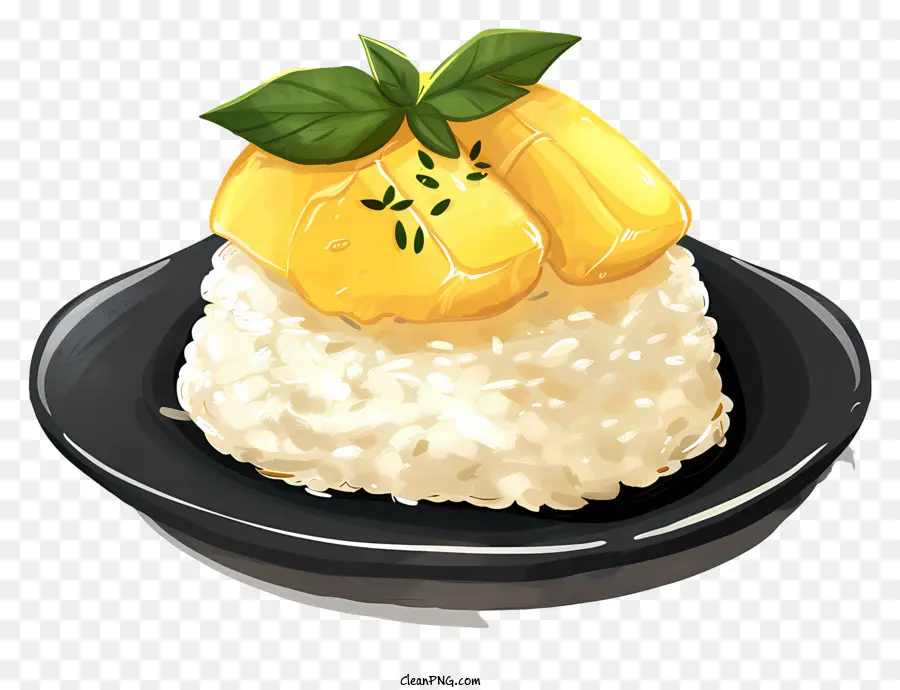 Manga Arroz Pegajoso，Arroz Frito PNG