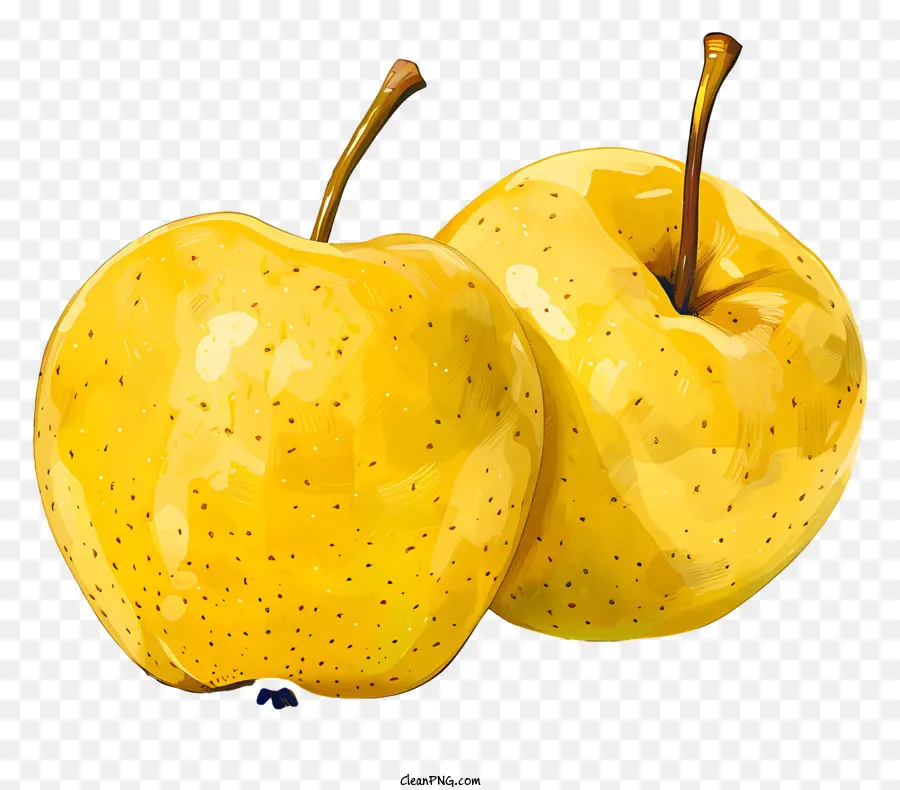 Maçãs Amarelas，Frutas PNG