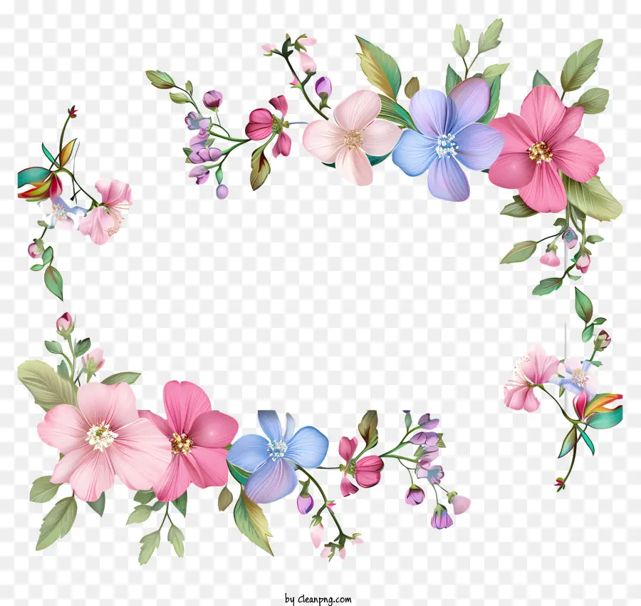 Placa De Sinal De Flores Da Primavera，Arranjo Floral PNG