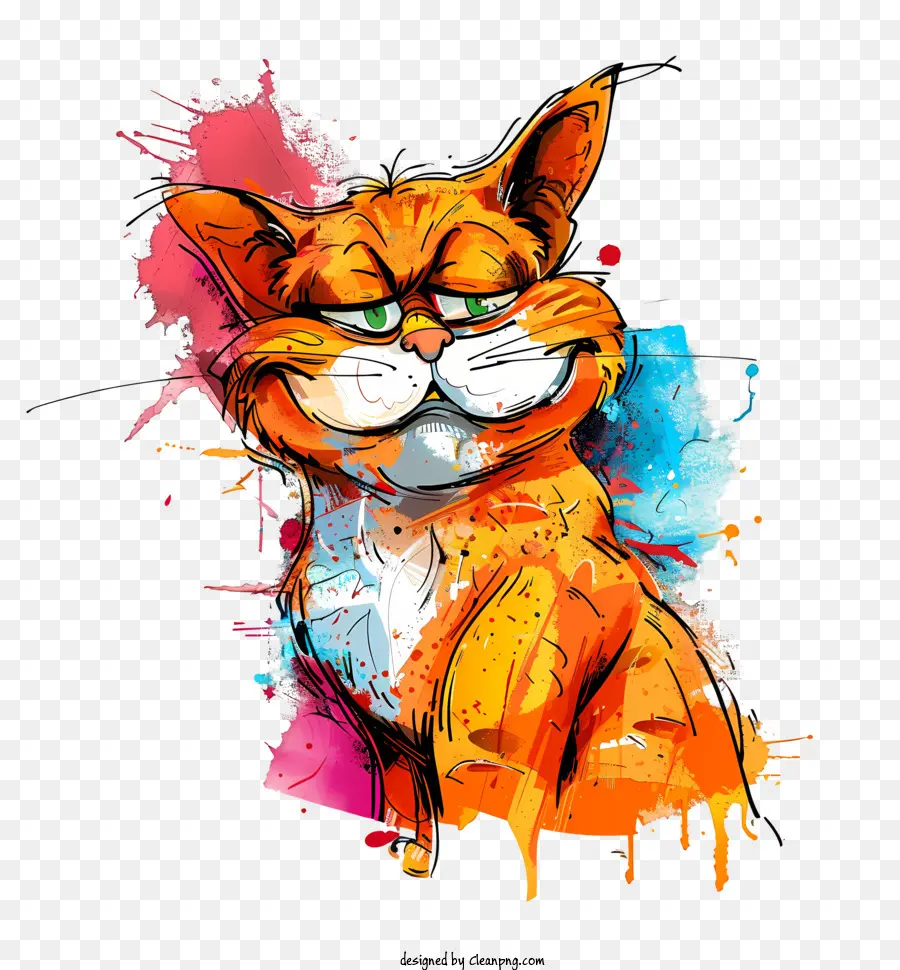 Gato Bonito，Gato Ilustração PNG